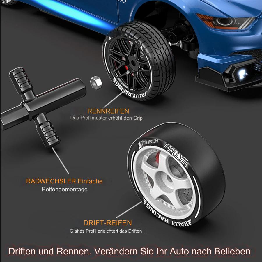 4WD Super Drift RC Auto mit Heckspoiler
