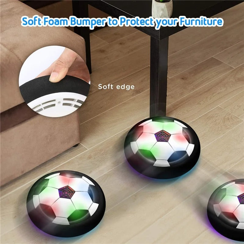 Schwebender Fußball mit LED Licht