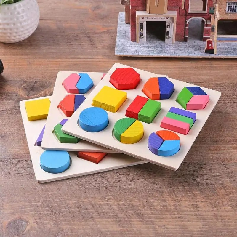 Holz Formen Puzzle