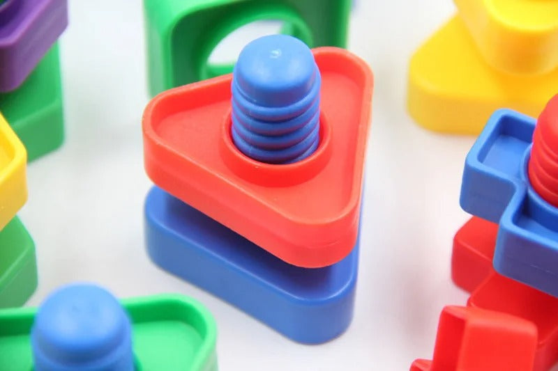 Kinder Schrauben Bausteine