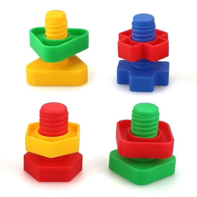 Kinder Schrauben Bausteine